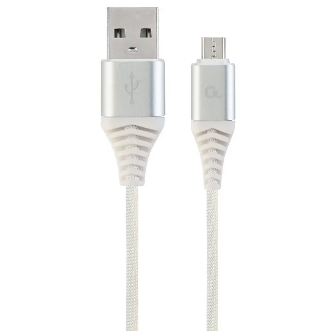 Cablu încărcare și sincronizare Cablexpert CC-USB2B-AMmBM-2M-BW2, USB Type-A/micro-USB, 2m, Alb