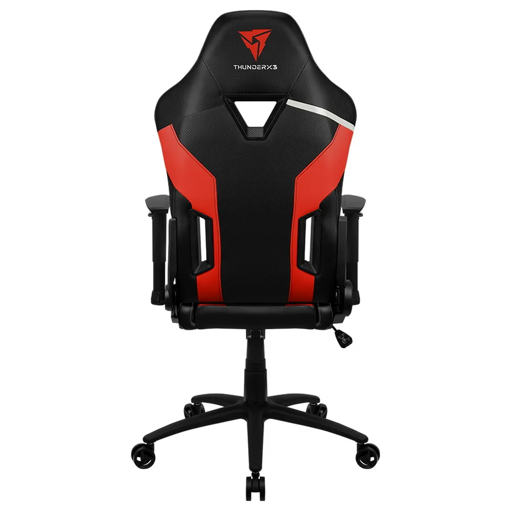 Scaun Gaming ThunderX3 TC3, PU Piele, Negru/Rosu