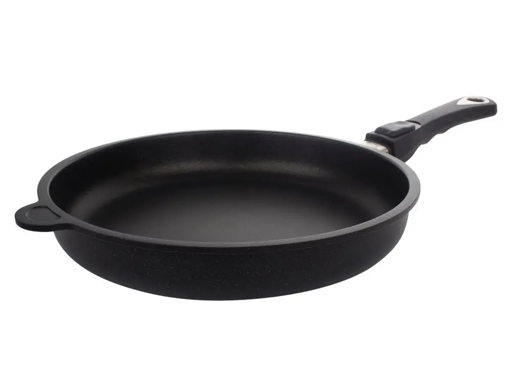 Tigaie AMT Gastroguss AMT-526-E, 1,6L, 26cm, Negru