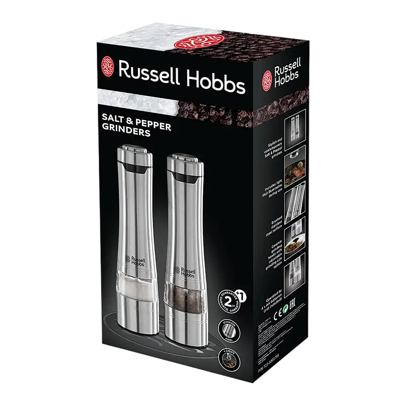 Râșnița de sare și piper Russell Hobbs 23460-56, Argintiu