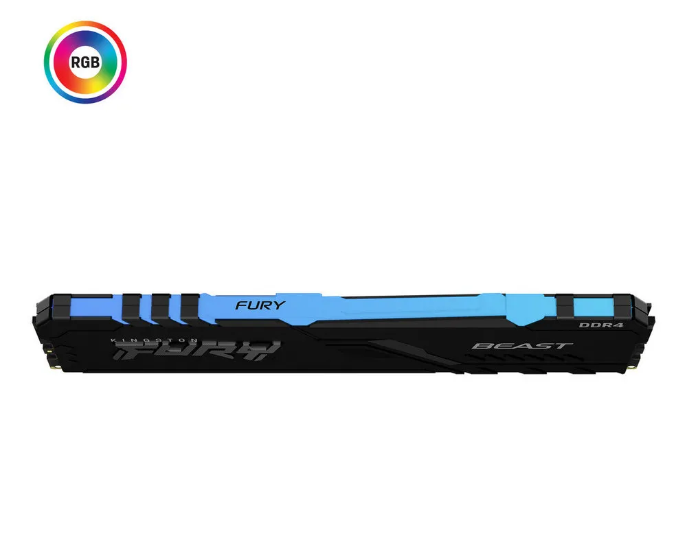 Memorie RAM Kingston FURY Beast RGB, DDR4 SDRAM, 3733 MHz, 8GB, KF437C19BBA/8
