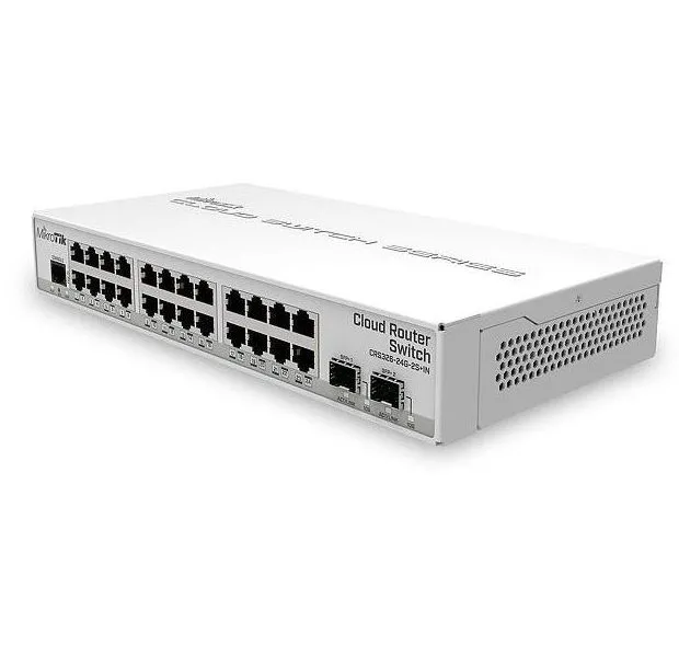 Comutator Router MikroTik CRS326-24G-2S+IN, Alb
