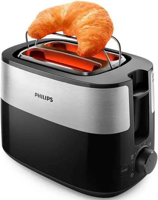 Toaster PHILIPS Daily Collection HD2516/90, Negru