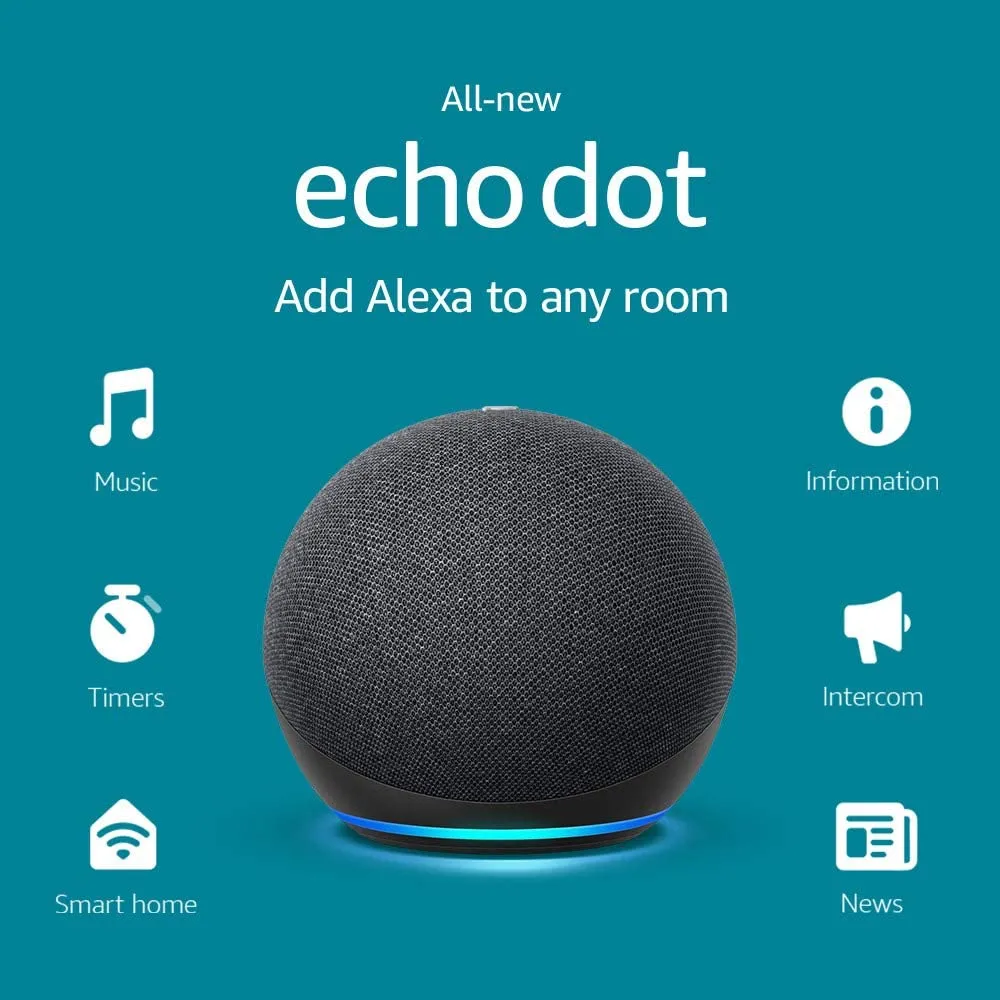 Difuzor Inteligent Amazon Echo (4th Gen), Cărbune