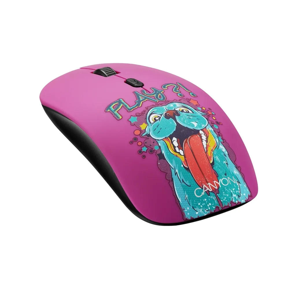 Mouse Wireless Canyon CND-CMSW400PL, Multicolor