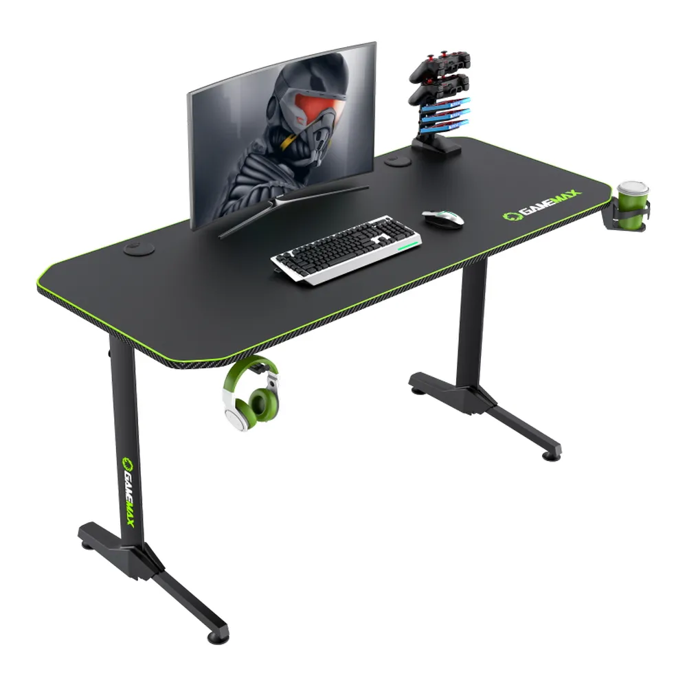 Birou Gaming Gamemax D140-Carbon, Negru