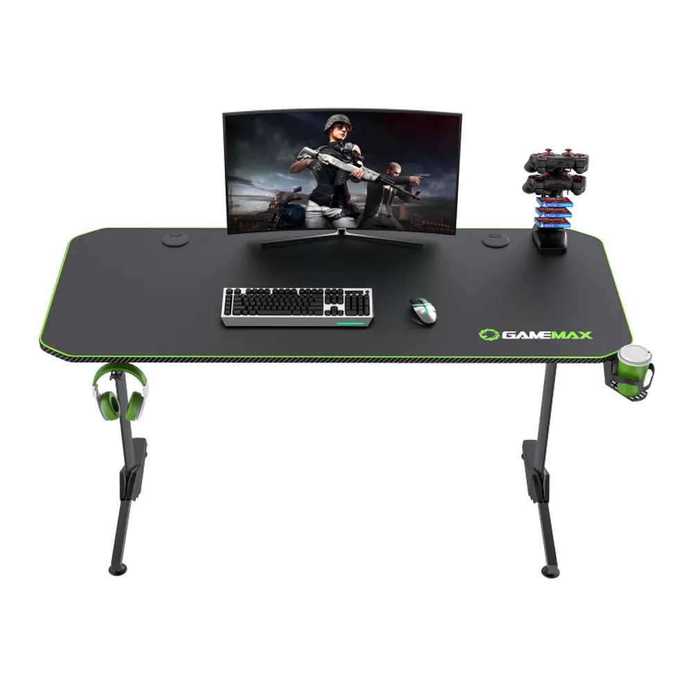 Birou Gaming Gamemax D140-Carbon, Negru