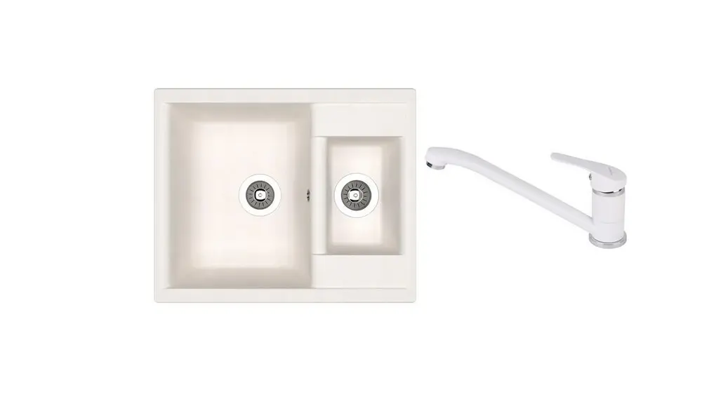 SET chiuveta Dr Gans Astra 620K + SanDonna F 1066 alb