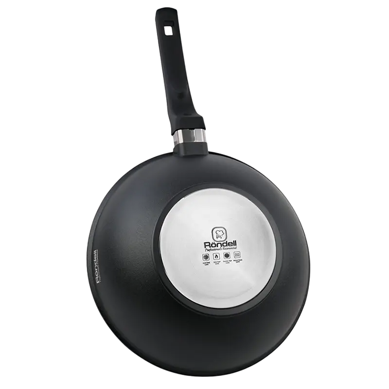Tigaie WOK Rondell RDA-1349, 28cm, Negru