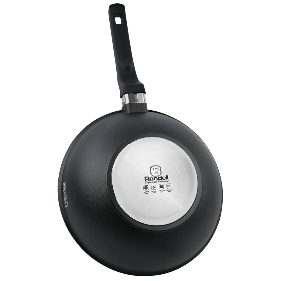 Tigaie WOK Rondell RDA-1349, 28cm, Negru