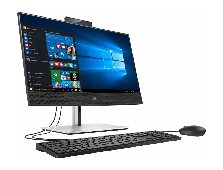 Computer All-in-One HP ProOne 400 G6, 23,8", Intel Core i3-10100T, 8GB/256GB, Windows 10 Pro, Negru