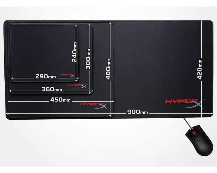 Mouse Pad pentru jocuri HyperX FURY S Pro, Medium, Negru