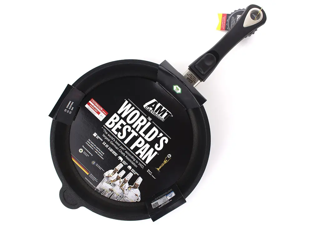Tigaie AMT Gastroguss AMT-526-E, 1,6L, 26cm, Negru