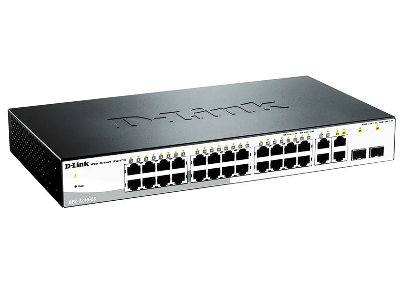 Switch de rețea D-Link DES-1210-28, 24x 10/100 Mbps
