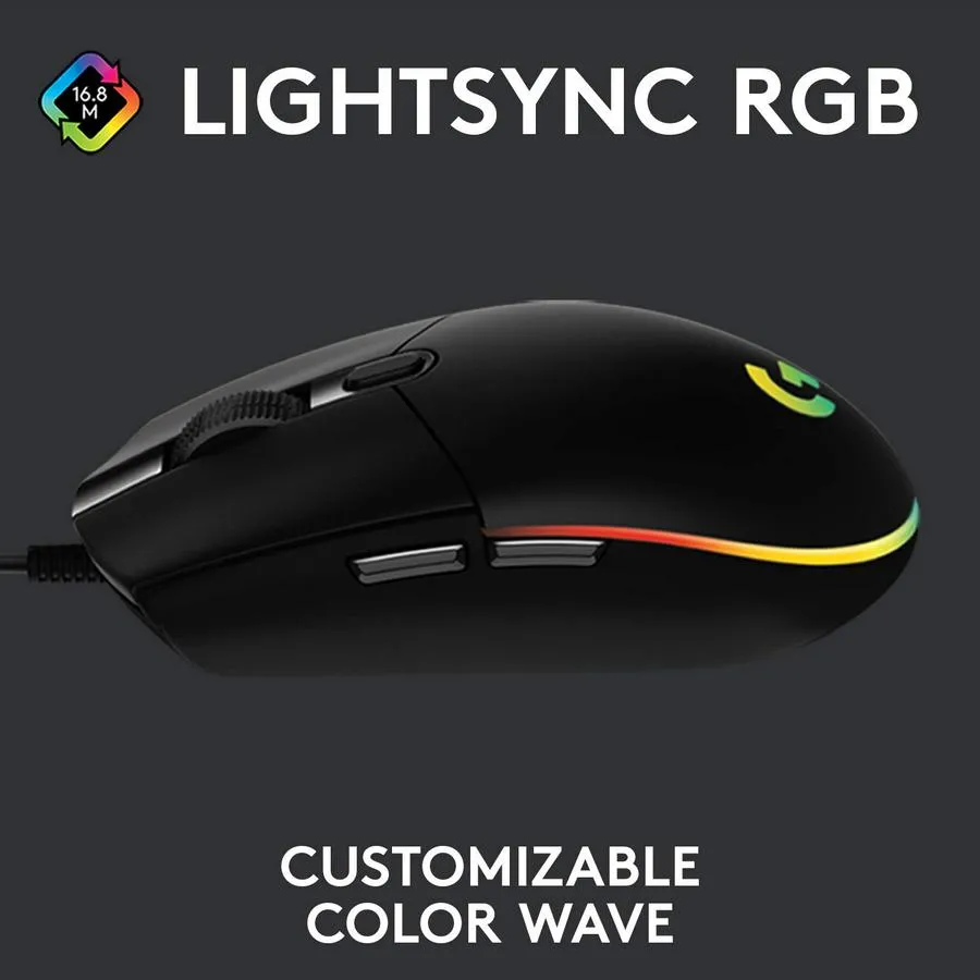 Gaming Mouse Logitech G102, Negru