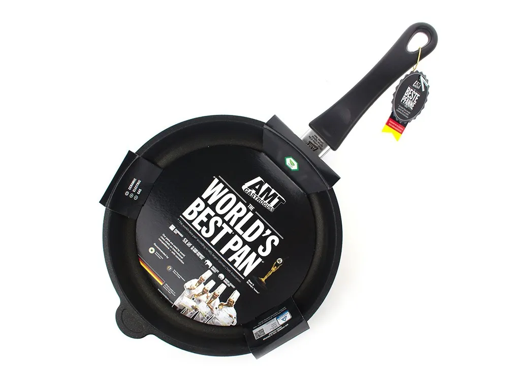Tigaie AMT Gastroguss AMT-526-E, 1,6L, 26cm, Negru