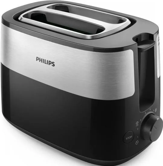 Toaster PHILIPS Daily Collection HD2516/90, Negru
