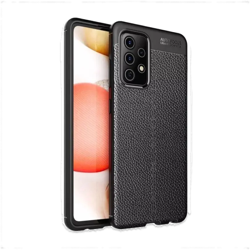 Husă Xcover Galaxy A72 - Leather, Negru