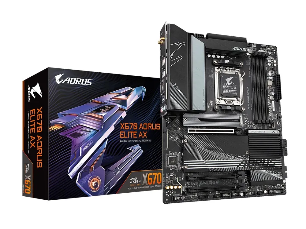 Placă de bază Gigabyte X670 AORUS ELITE AX, AM5, AMD X670, ATX