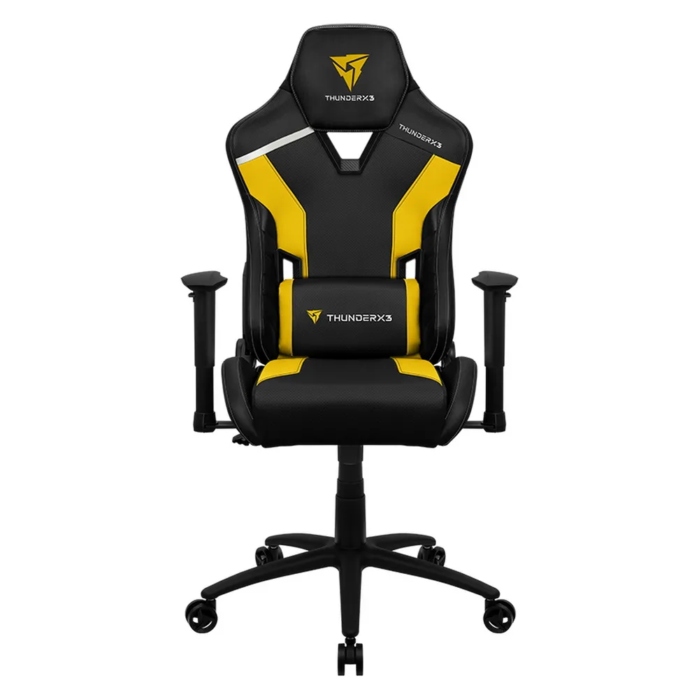 Scaun Gaming ThunderX3 TC3, PU Piele, Negru/Galben