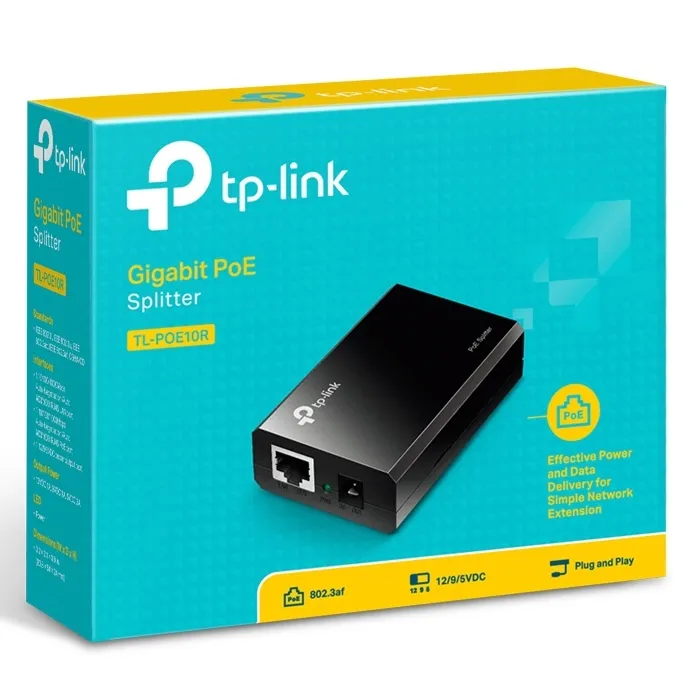 Splitter PoE TP-LINK TL-PoE10R, IEEE 802.3af