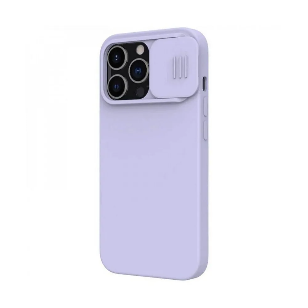 Husă Nillkin iPhone 13 Pro, CamShield Silky Silicone, Misty Purple