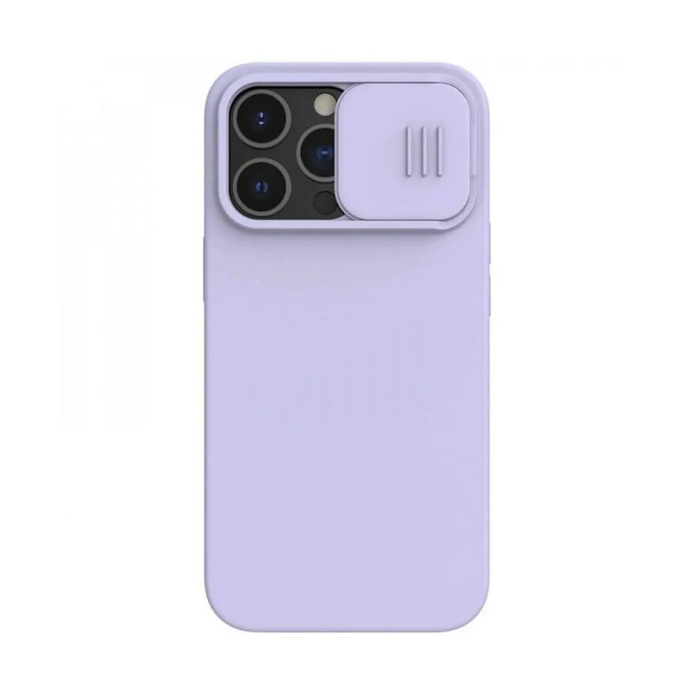 Husă Nillkin iPhone 13 Pro, CamShield Silky Silicone, Misty Purple