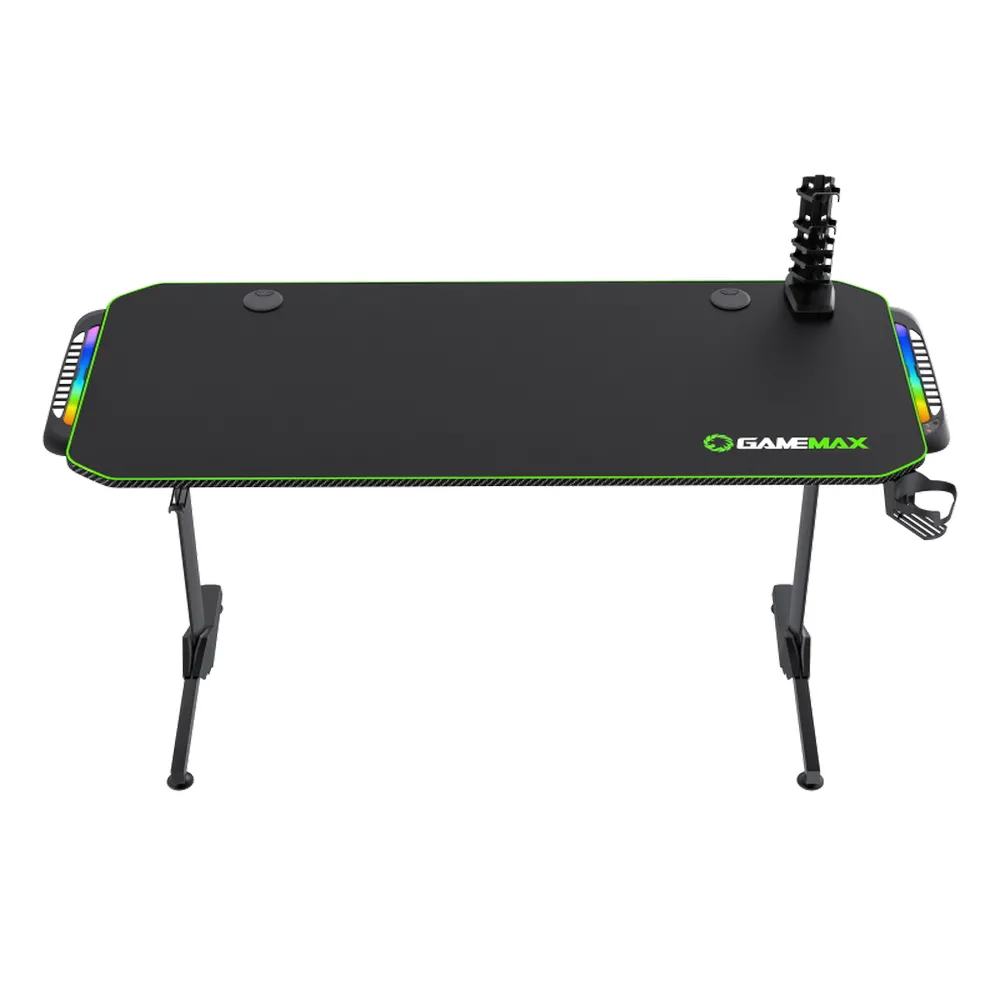 Birou Gaming Gamemax D140-Carbon RGB, Negru