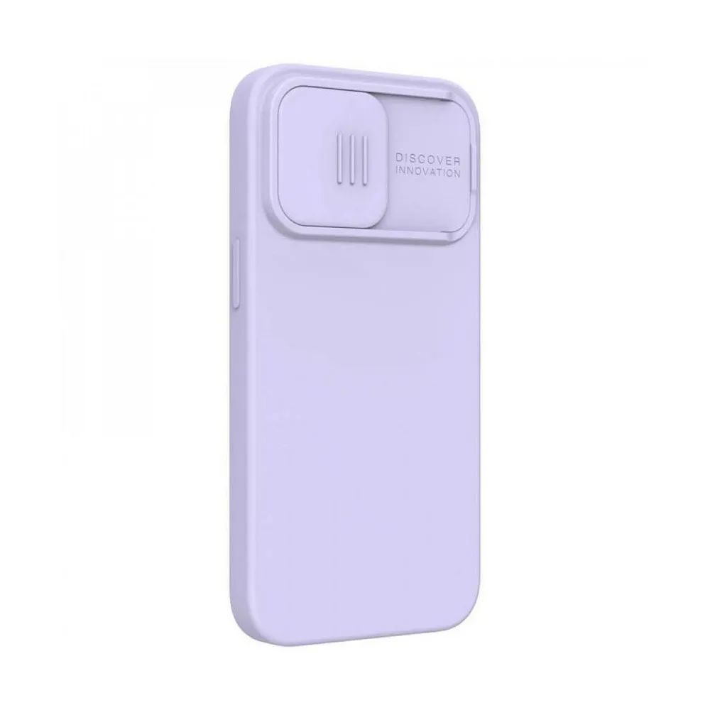 Husă Nillkin iPhone 13 Pro, CamShield Silky Silicone, Misty Purple