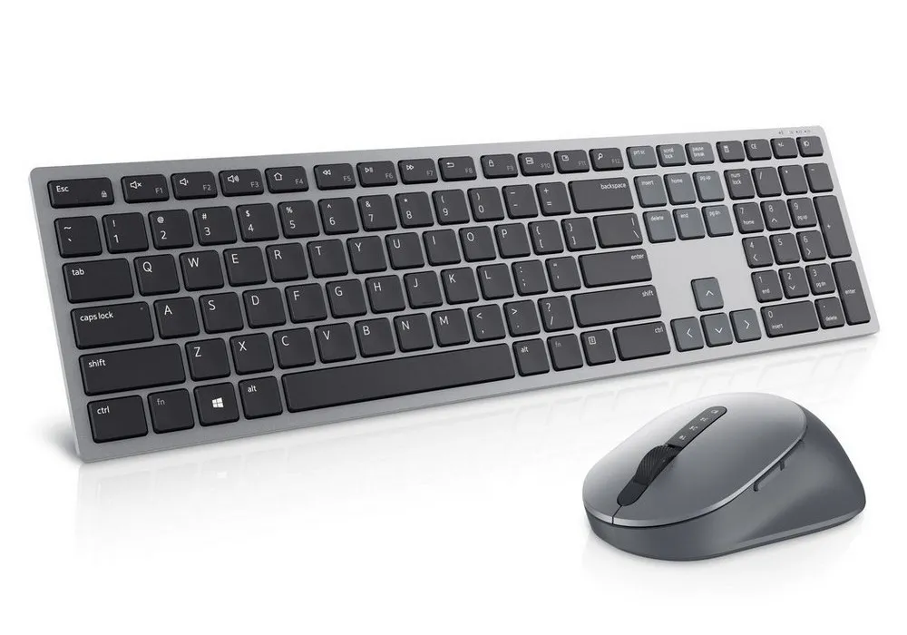 Set Tastatură + Mouse DELL KM7321W, Fără fir, Gri