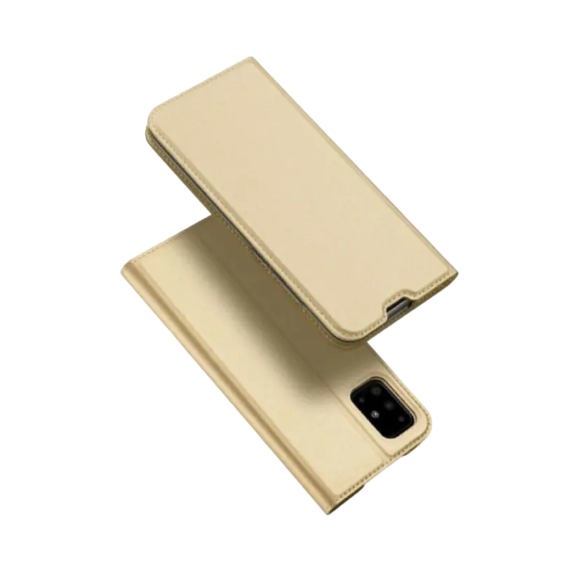 Husă tip carte Xcover Galaxy A51 - Soft Book, Auriu