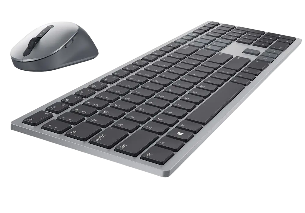 Set Tastatură + Mouse DELL KM7321W, Fără fir, Gri