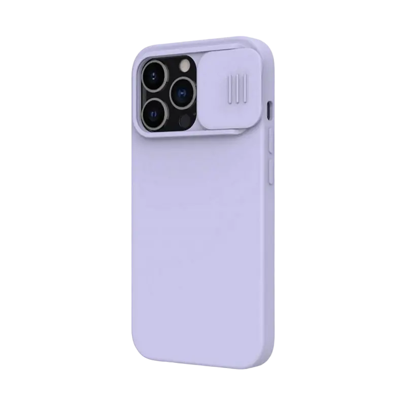 Husă Nillkin iPhone 13 Pro, CamShield Silky Silicone, Misty Purple