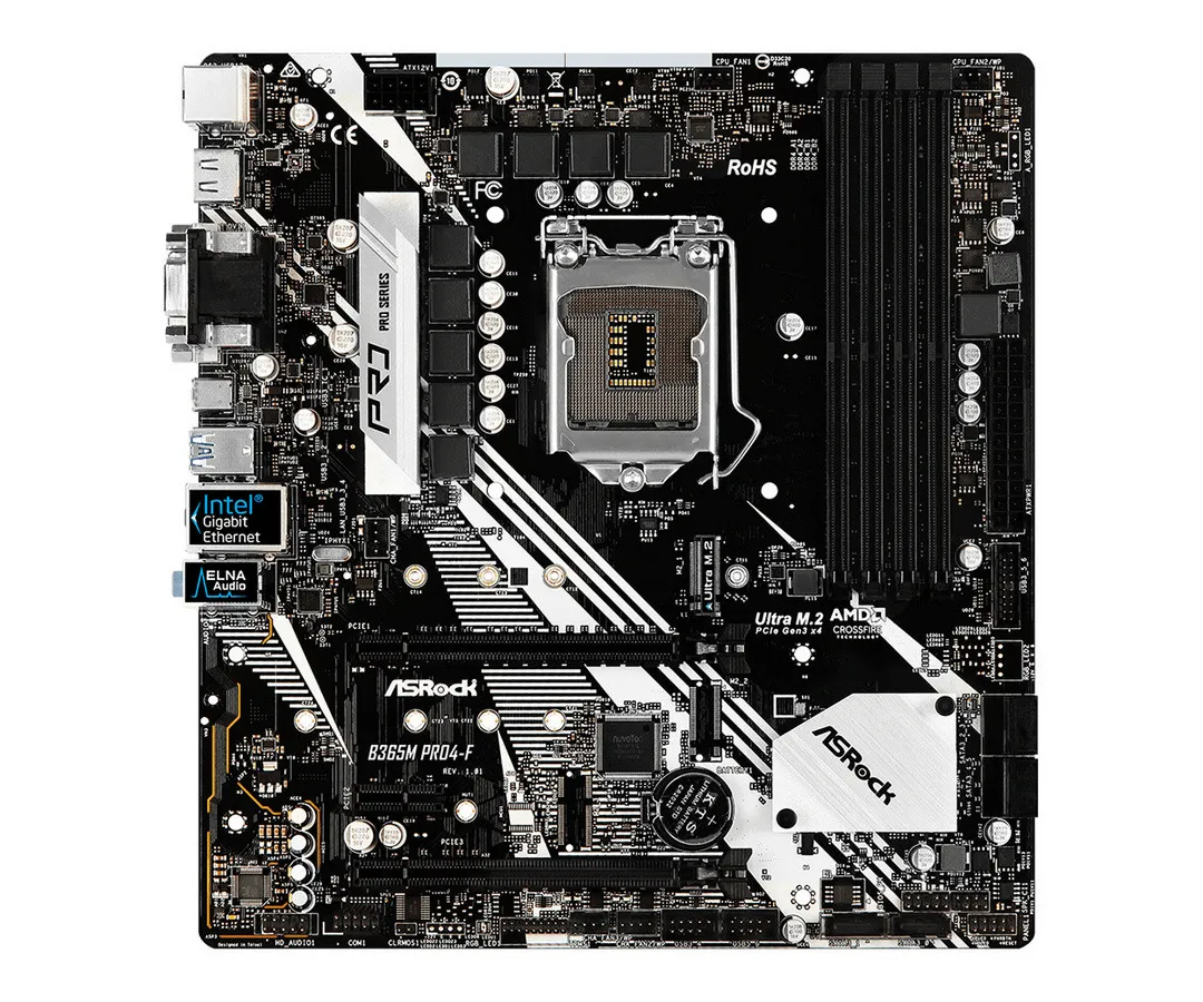 Placă de bază ASRock B365M PRO4-F, LGA1151, Intel B365, Micro-ATX
