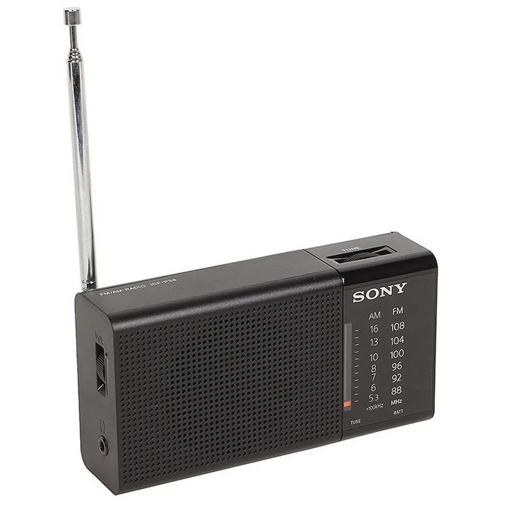 Radio portabil SONY ICF-P36, Negru