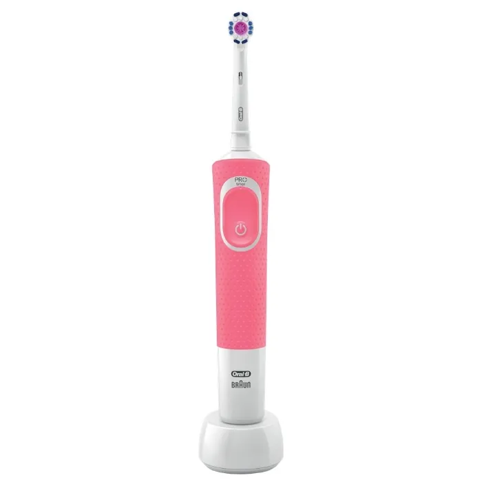 Periuță de dinți electrică Oral-B Vitality 100 Cross Action, Alb Roz