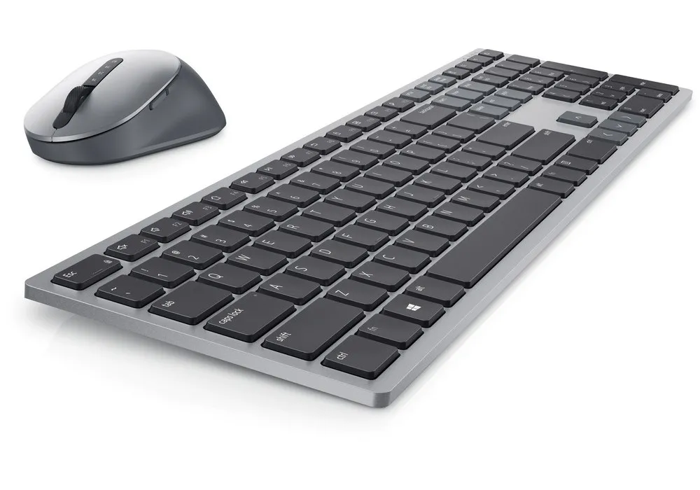 Set Tastatură + Mouse DELL KM7321W, Fără fir, Gri