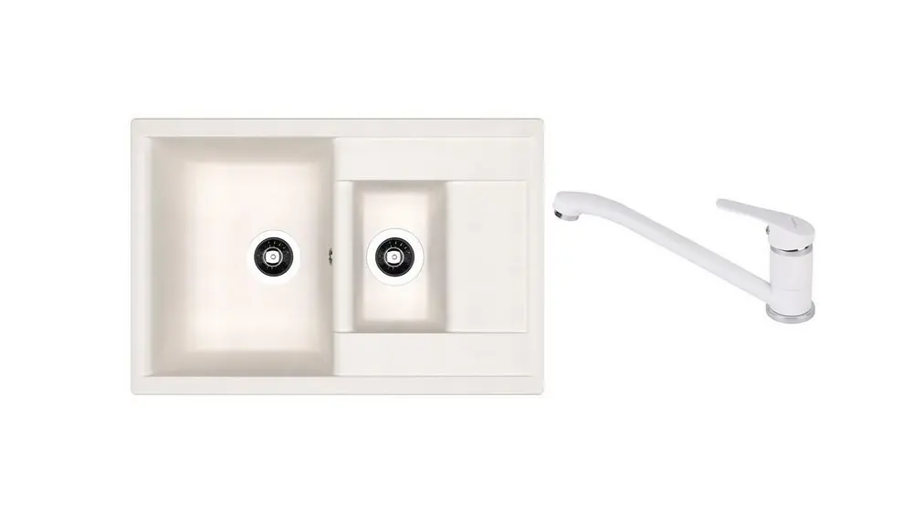 SET chiuveta Dr Gans Astra 760K + SanDonna F 1066 alb            