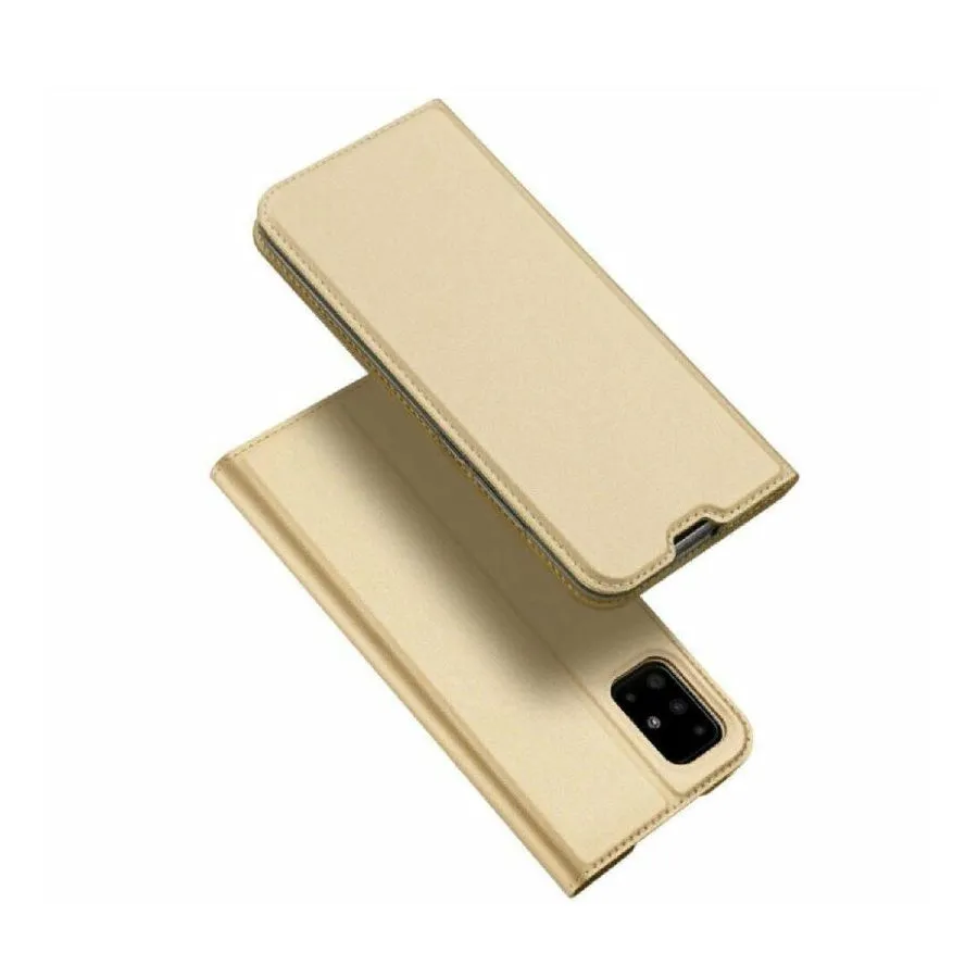 Husă tip carte Xcover Galaxy A51 - Soft Book, Auriu