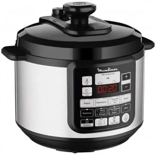 Aparat de gătit multifuncțional sub presiune Tefal CY621D34, Argintiu