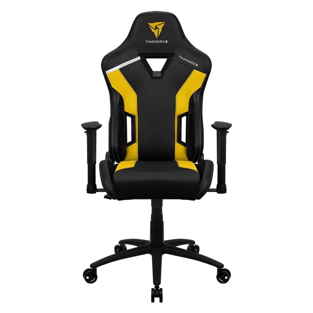 Scaun Gaming ThunderX3 TC3, PU Piele, Negru/Galben
