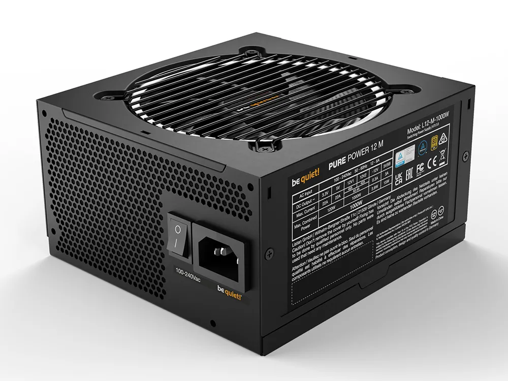 Sursă Alimentare PC be quiet! PURE POWER 12 M, 1000W, ATX, Complet modular