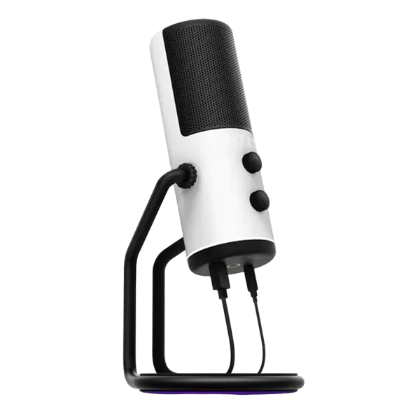 Microfon Gaming NZXT Capsule, Cu fir, Alb