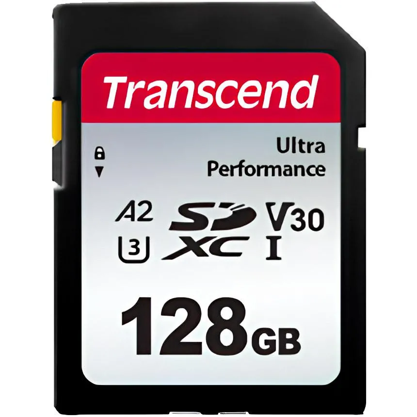 .128GB SDXC Card (Class 10)  UHS-I, U3, Transcend 340S  