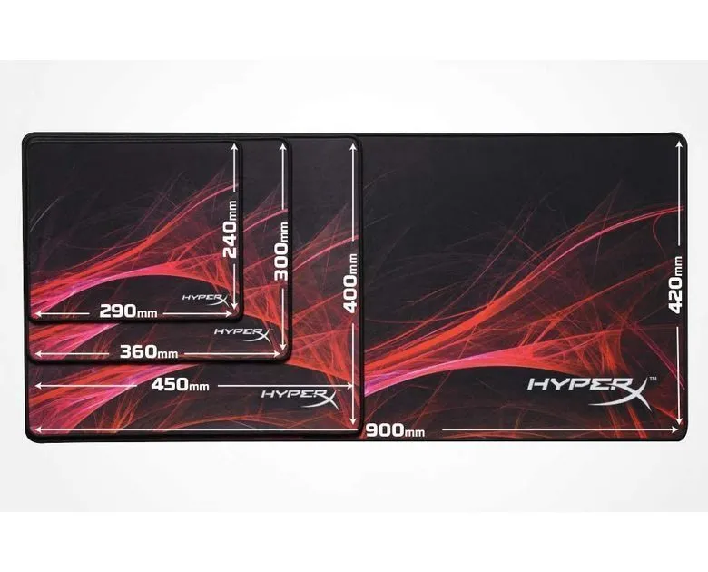 Mouse Pad pentru jocuri HyperX FURY S Pro Speed Edition, Medium, Negru/Roșu