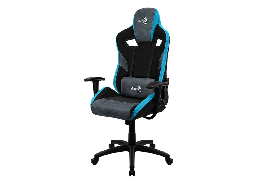 Gaming Chair AeroCool COUNT Steel Blue, User max load up to 150kg / height 165-180cm