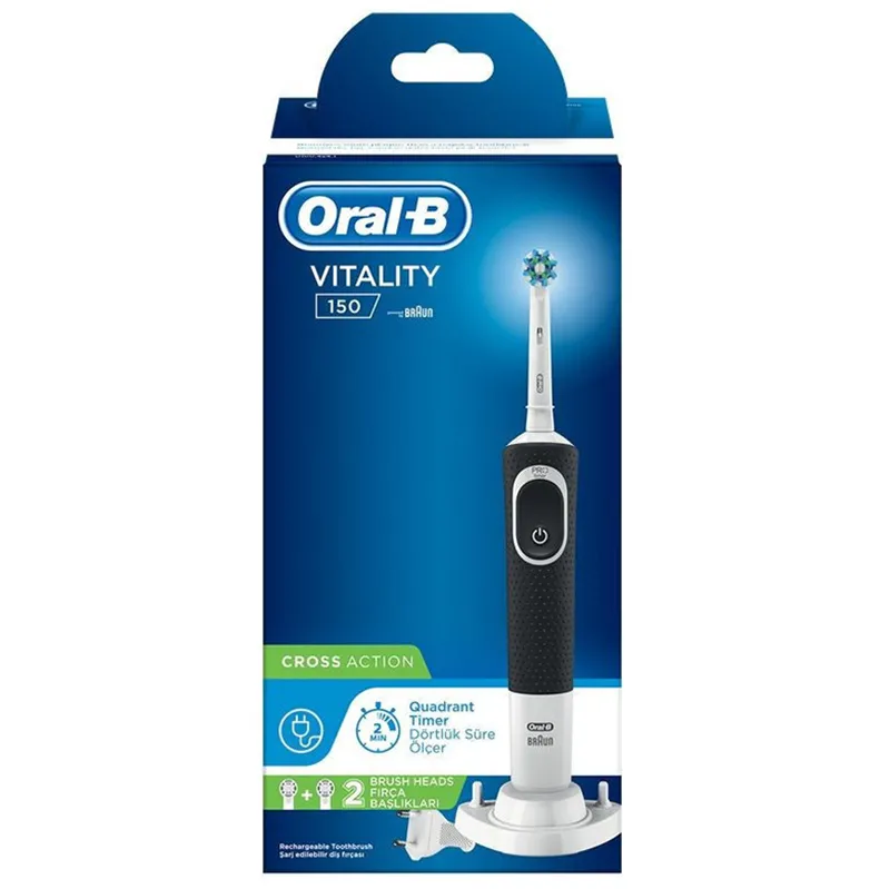 Periuță de dinți electrică BRAUN Vitality 150 Cross Action, Negru
