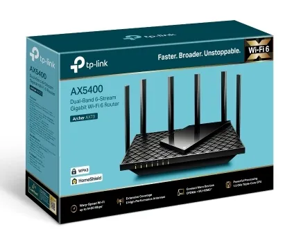 Router fără fir TP-LINK Archer AX73, Negru