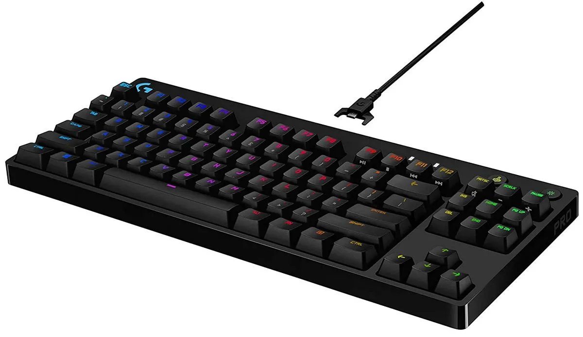 Tastatură Logitech G Pro, Cu fir, Negru