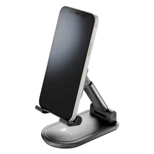 Suport pentru telefon de birou Cellularline TABLESTANDK, Negru